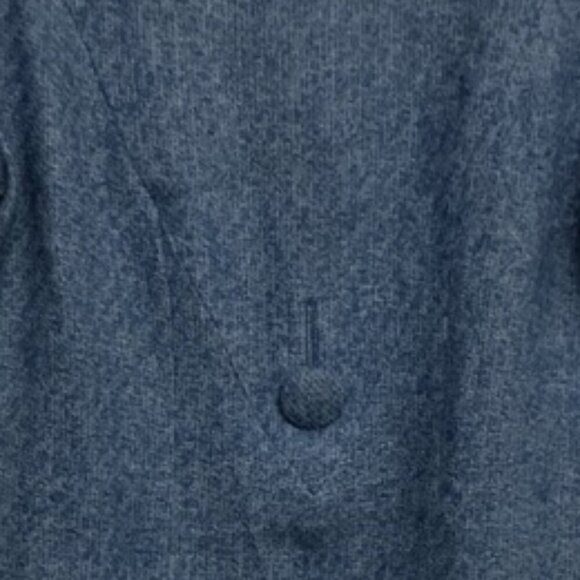 Vintage Blue Wool Dress - Picture 4 of 6